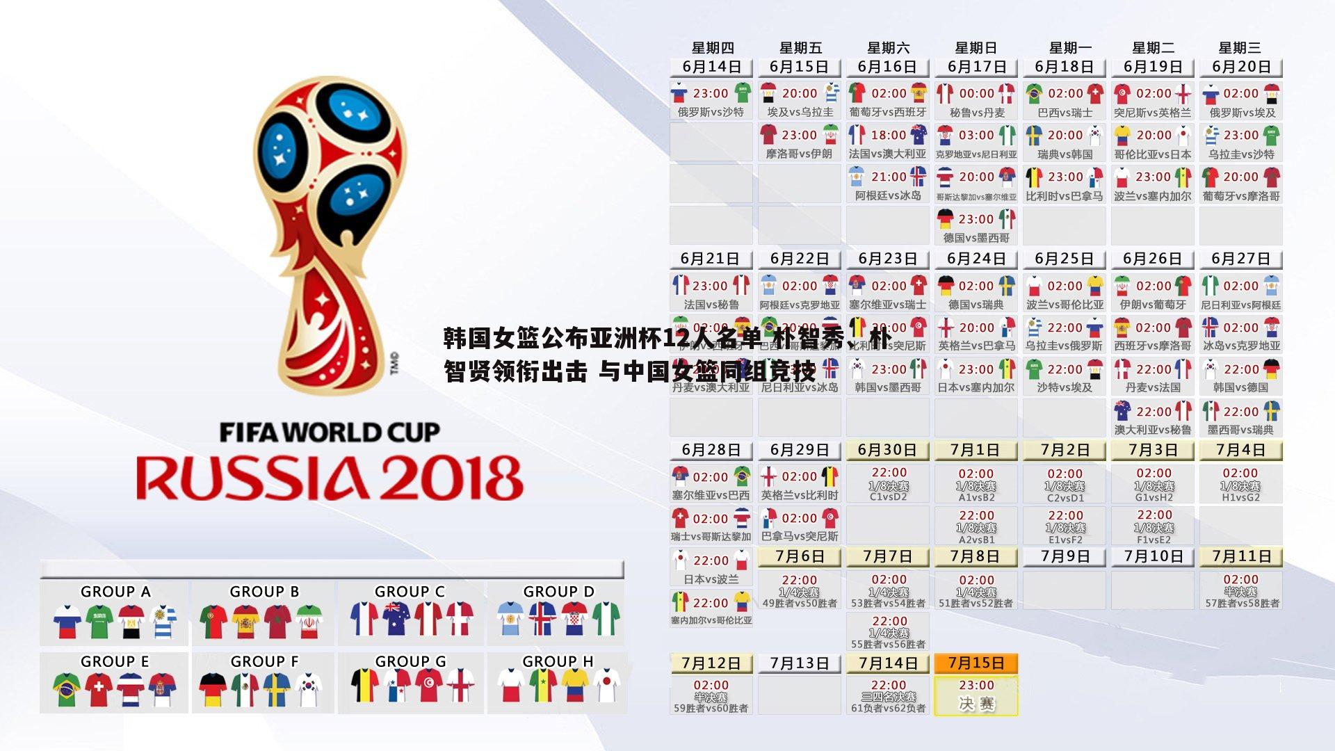 韩国女篮公布亚洲杯12人名单 朴智秀、朴智贤领衔出击 与中国女篮同组竞技